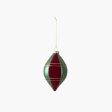 Red Velvet + Green Plaid Ornament