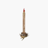 Glass Candle Branch Clip Ornament