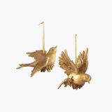 Gold Leaf Bird Ornament