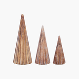 Frosted Copper LED Mercury Glass Trees
