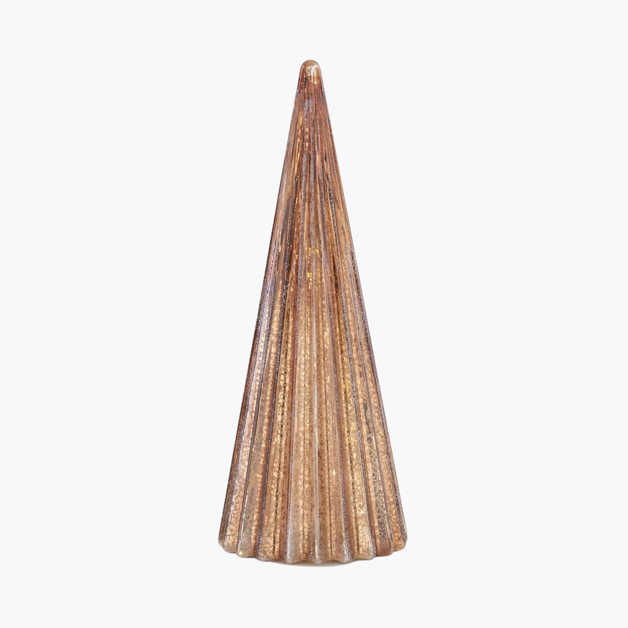 Frosted Copper LED Mercury Glass Trees