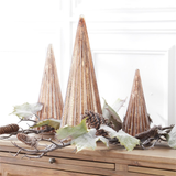 Frosted Copper LED Mercury Glass Trees