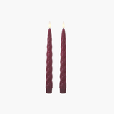 Burgundy Spiral LED Taper
