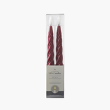 Burgundy Spiral LED Taper