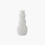 White Flocked Snowman