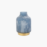 Blue Frosted Vessel