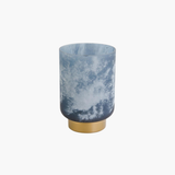 Blue Frosted Vessel