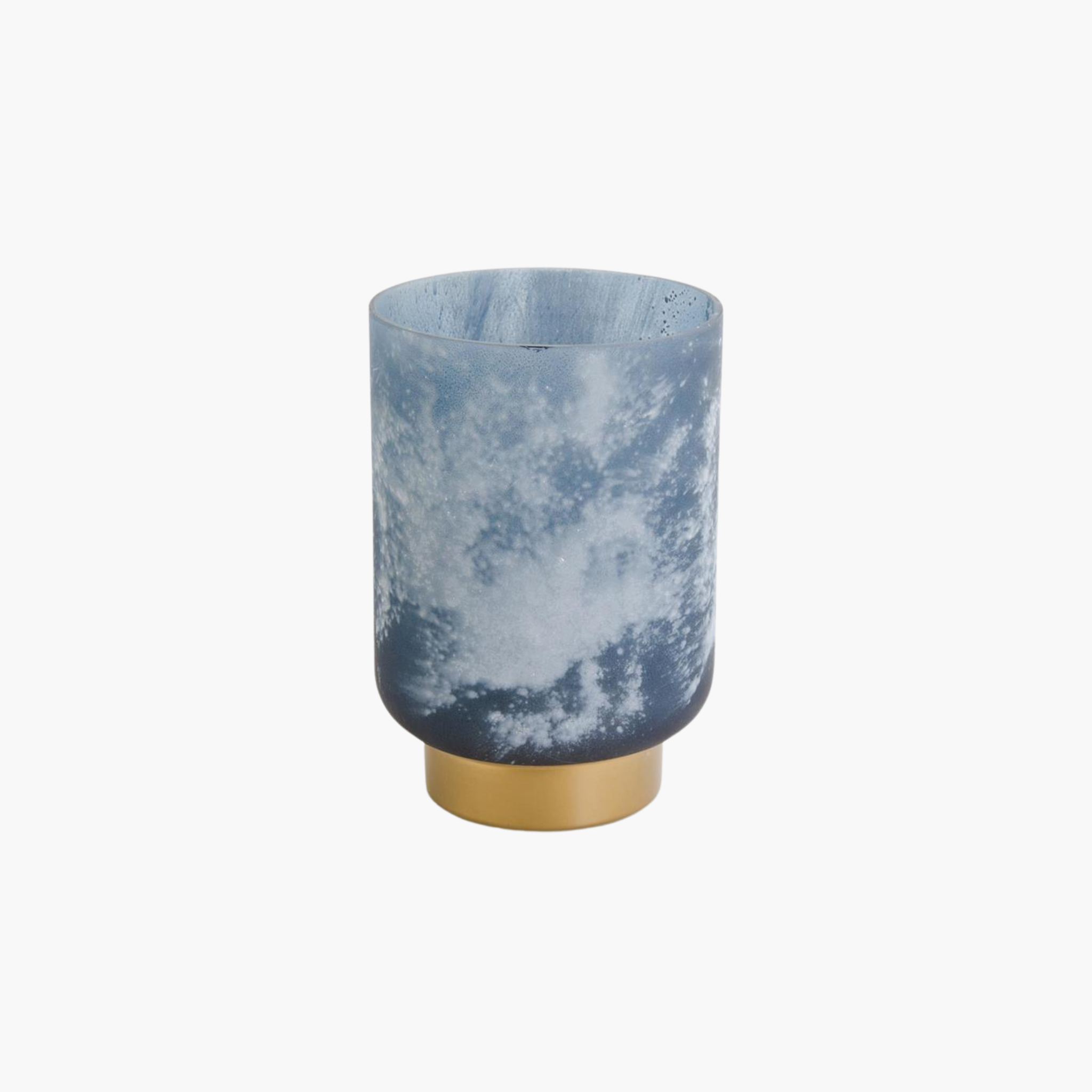 Blue Frosted Vessel