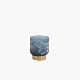 Blue Frosted Vessel