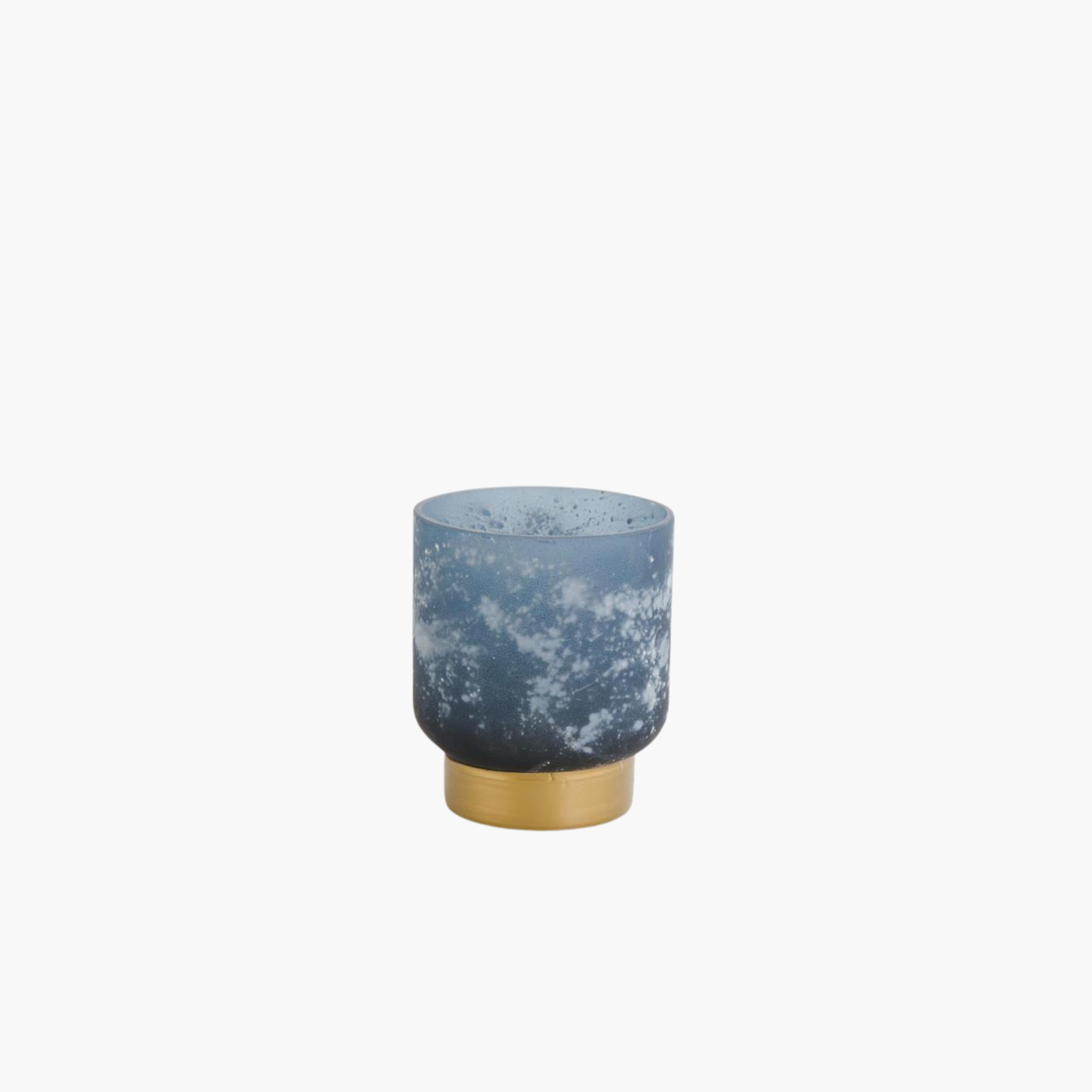 Blue Frosted Vessel