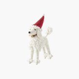 Poodle in Santa Hat