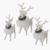 White Deer w/Pine Wreath