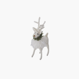 White Deer w/Pine Wreath