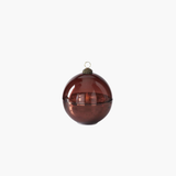 Burgundy Glass LED Ornament Candles