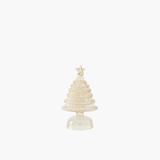 Gold Iced Glass Christmas Tree