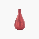 Antique Red Matte Glass Vases