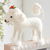White Poodle w Mistletoe