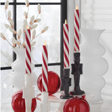 White Flocked Christmas Bulb Stem