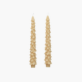 10" Cream Tree Shaped Taper