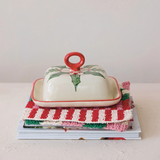Holly Butter Dish