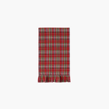 Christmas Plaid Ruffled Towel