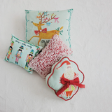 Red Tufted Lumbar Pillow