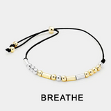 Breathe Morse Code Bracelet