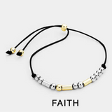 Faith Morse Code Bracelet