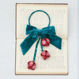 Green Velvet Bow Door Hanger