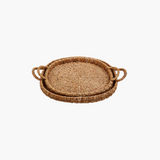Woven Oval Handled Tray