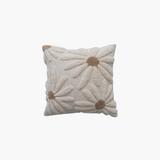 Tufted Flowers Pillow