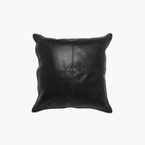 Black 22x22 Leather Pillow