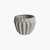 Planter White Fluted