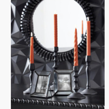 Blk Metal Taper Holder