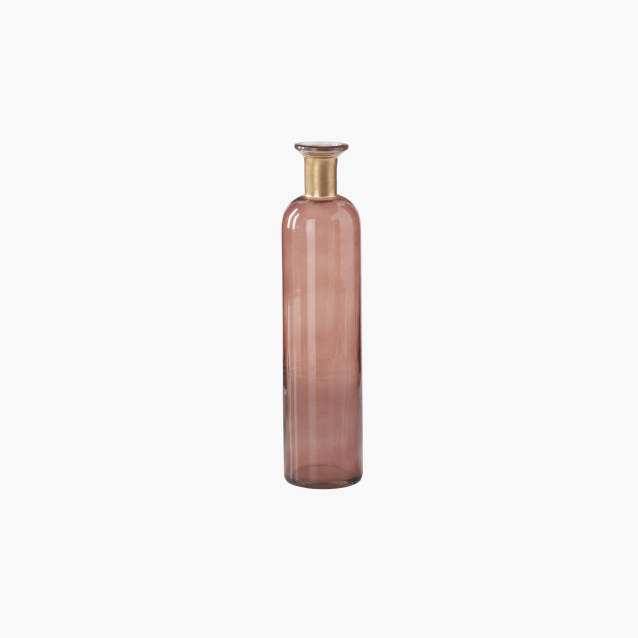 Dusty Rose Glass Bottles