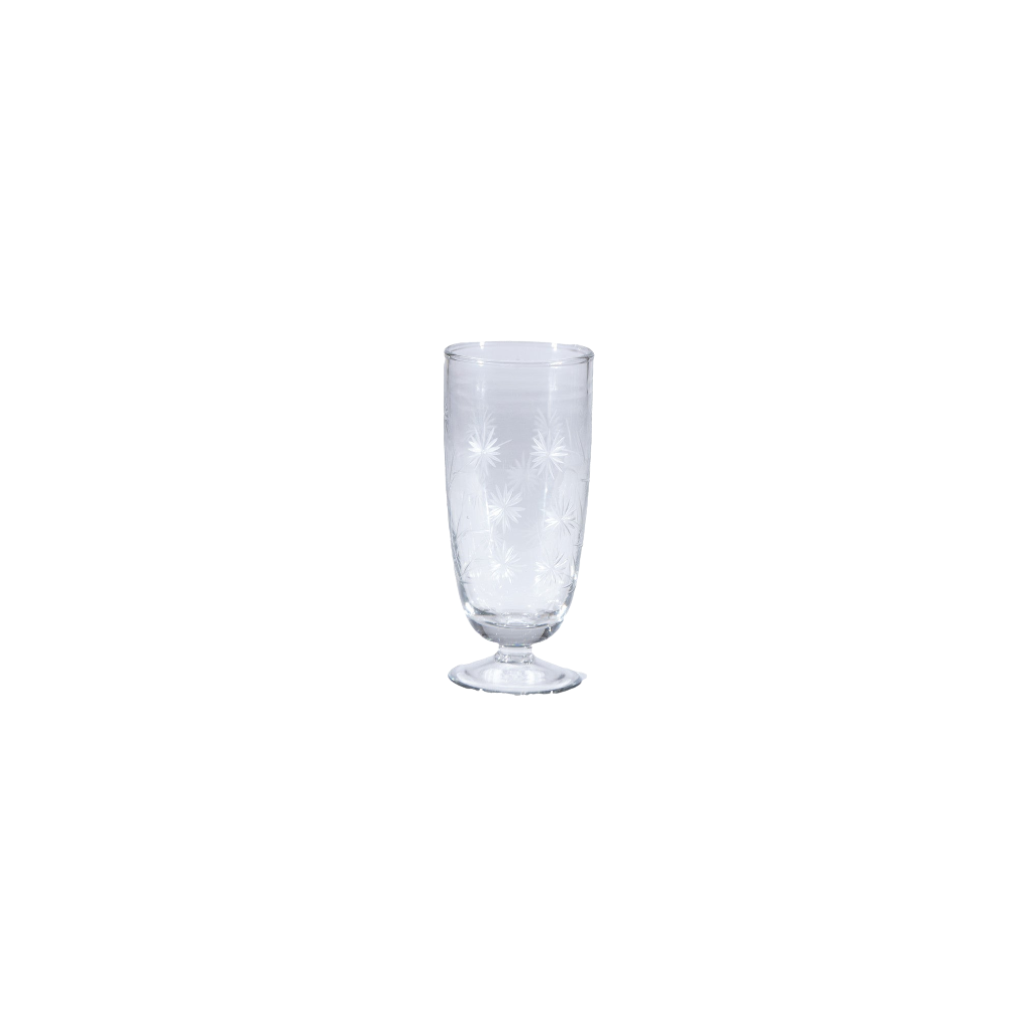 8 oz. Hand-Blown Stemmed Drinking Glass, 4 Styles