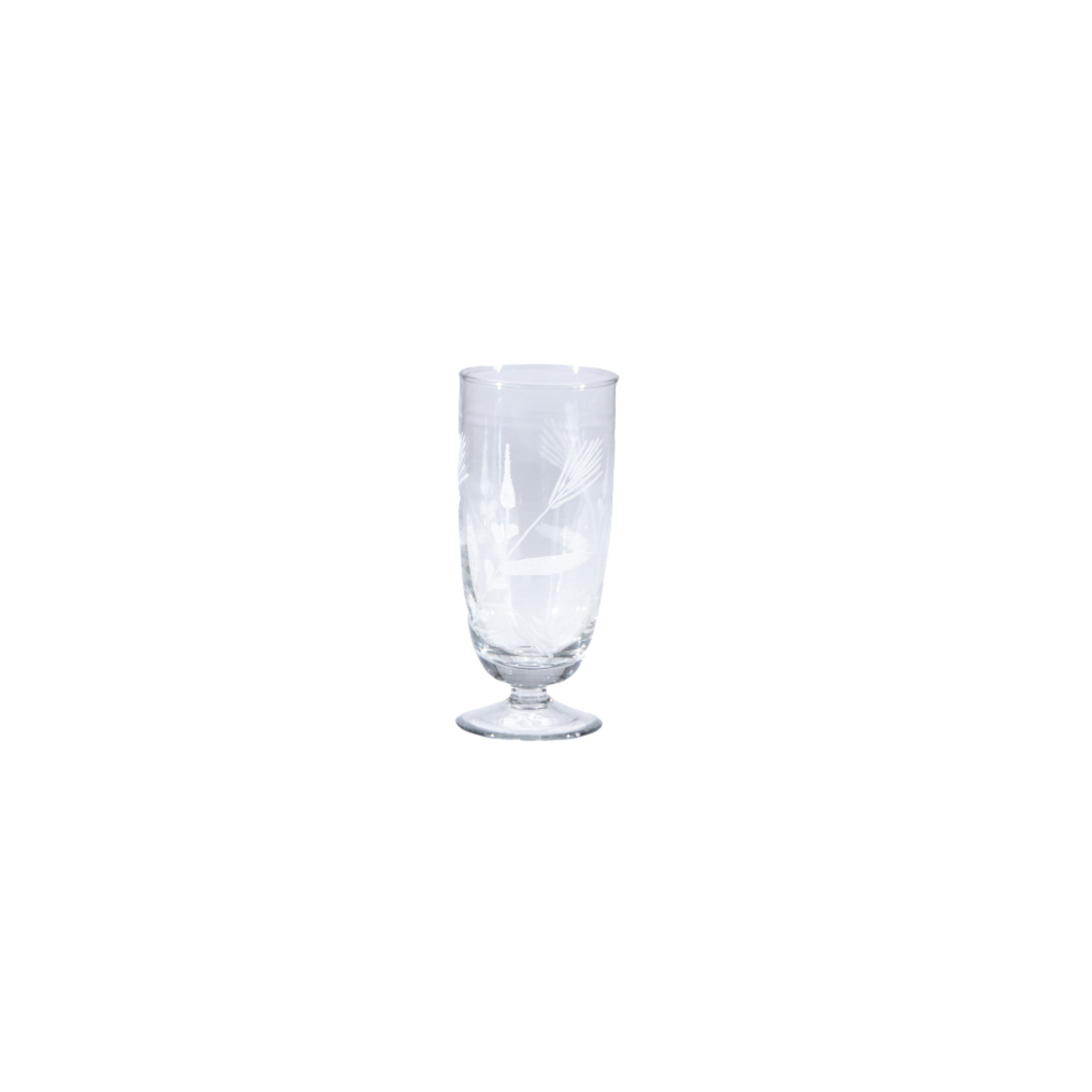 8 oz. Hand-Blown Stemmed Drinking Glass, 4 Styles