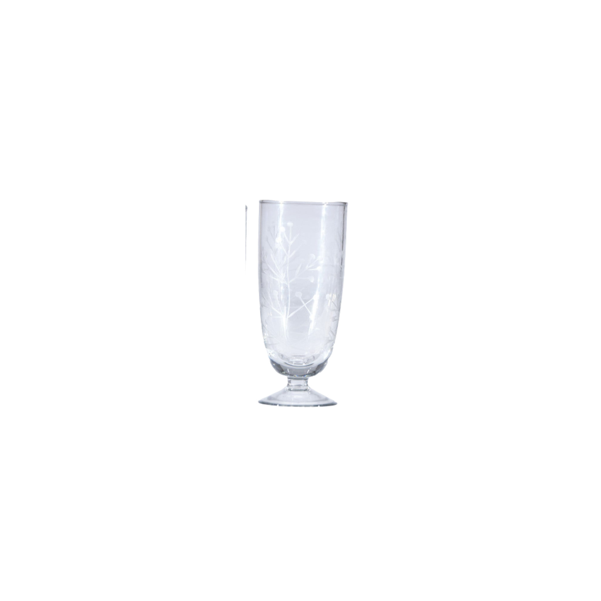 8 oz. Hand-Blown Stemmed Drinking Glass, 4 Styles