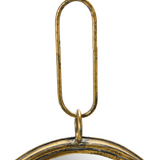 Oval Gold Mirror w Bracket