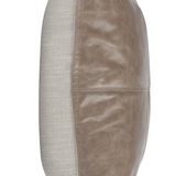 Taupe Leather 22x22 Pillow