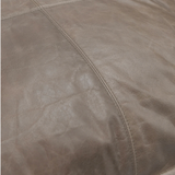 Taupe Leather 22x22 Pillow