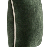Forest Green Velvet 22x22 Pillow