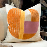 Pillow Orange Multi Down Filled