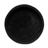 Tray Black Wood Footed