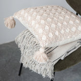 Cream Crochete Pillow