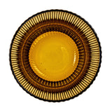 Glassware Fluted Amber