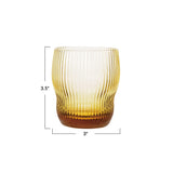 Glassware Fluted Amber