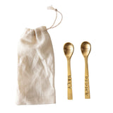 Spoons Gold Salt Pepper