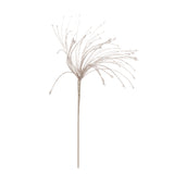 Metal & Glass Beaded Spray, Silver Finish